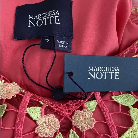 Marchesa Notte Lace Guipure Ball Gown Sz 12 NWT - Picture 5 of 12